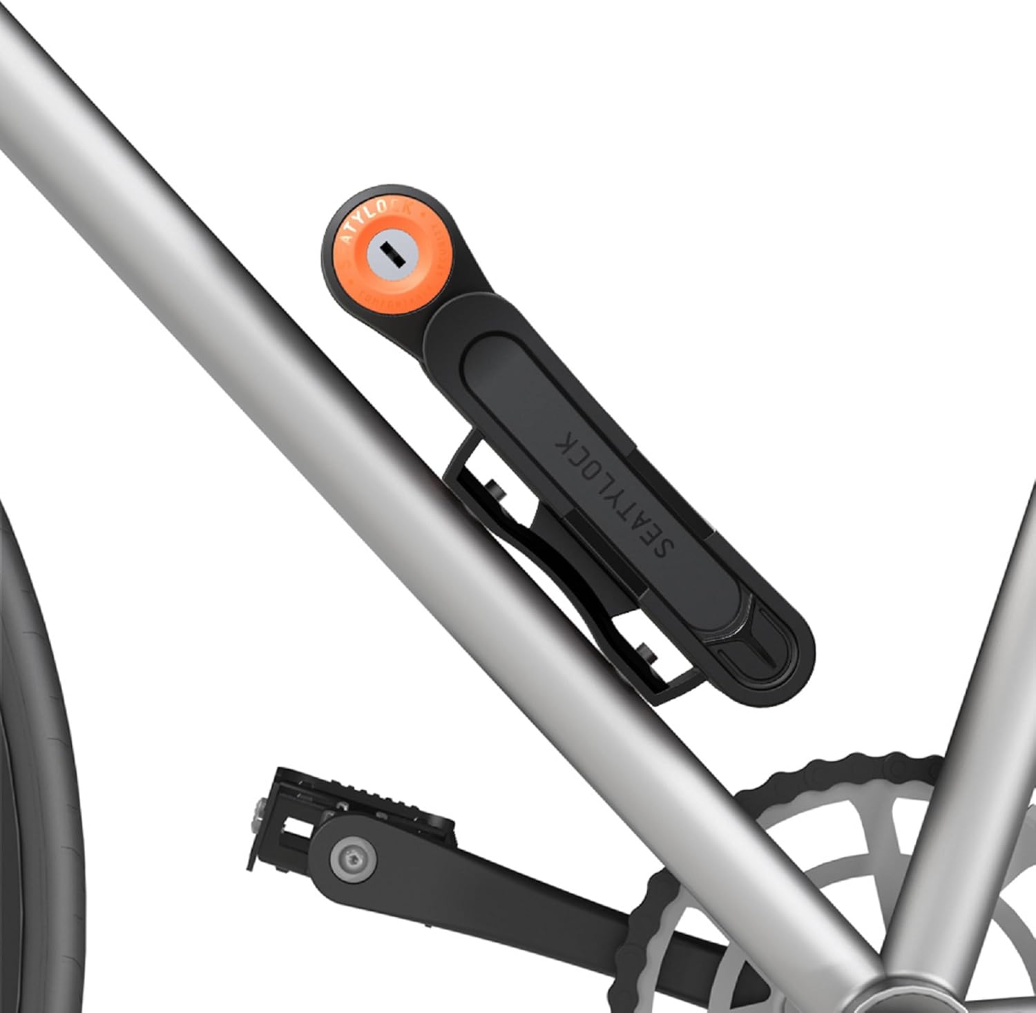 Seatylock FoldyLock Compact Folding Bike Lock - Award Winning Patented Lightweight High Security Bicycle Lock - Heavy Duty Anti Theft Smart Secure Guard with Keys & Case for Bikes or Scooters