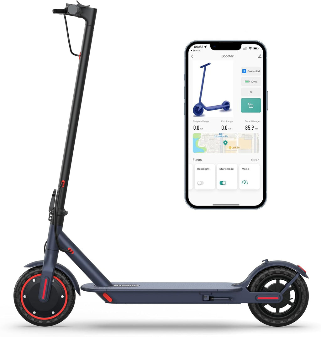 Electric Scooter for Adults, 8.5"/10" Tires, 19/22Mph, 350W/500W Motor, 21-28 Miles Range, Folding E-Scooter with Dual Suspension,APP(V1/SPRO/MAX/PRO)