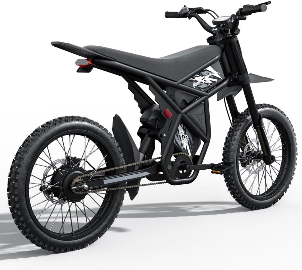 Upgraded Winter Ebike for Adults, 50MPH 60V 3000W / 37MPH 48V 2400W Eectric Dirt Bike, 36.4AH Dual Battery Dirtbike Up to 85 Miles, 25" Motorcycle Tire, UL2849 All Terrain E Bike Full Suspension