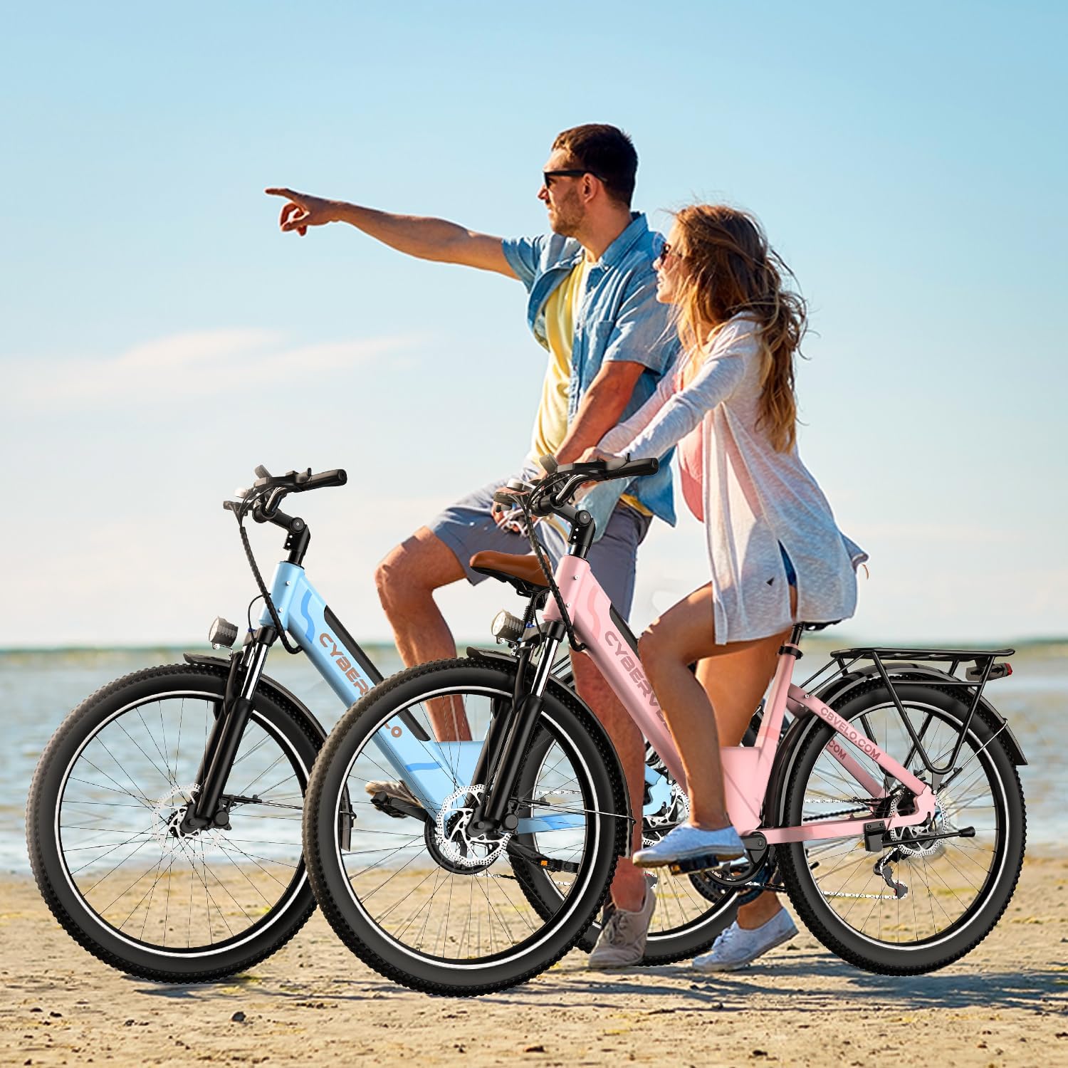1000 Peak Electric Bike for Adults, up 80 Miles Removable Battery Ebike, 26" Electric E Bike with 7-Speed, Adult Electric Bicycles for Commute, All Terrain