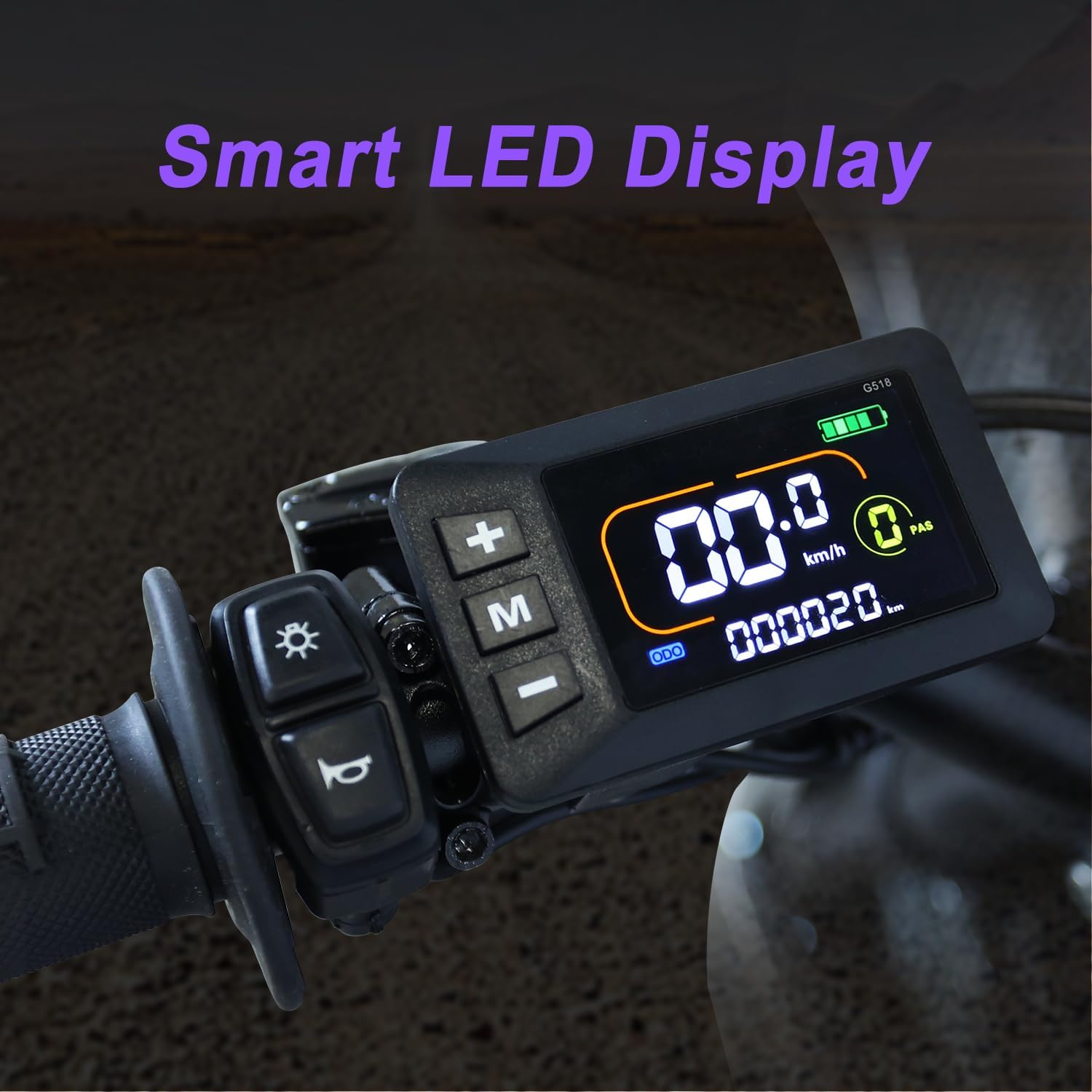 EM5 Electric Dirt Bike w/Light & Display, Off-Road Motorcycle 2600W 3 Speed Modes (Max 40MPH) 48V Range 53MI, 14"/12" Tires, Dual Suspension & Hydraulic Brakes Fit Age 13+, Carbon Fiber Style