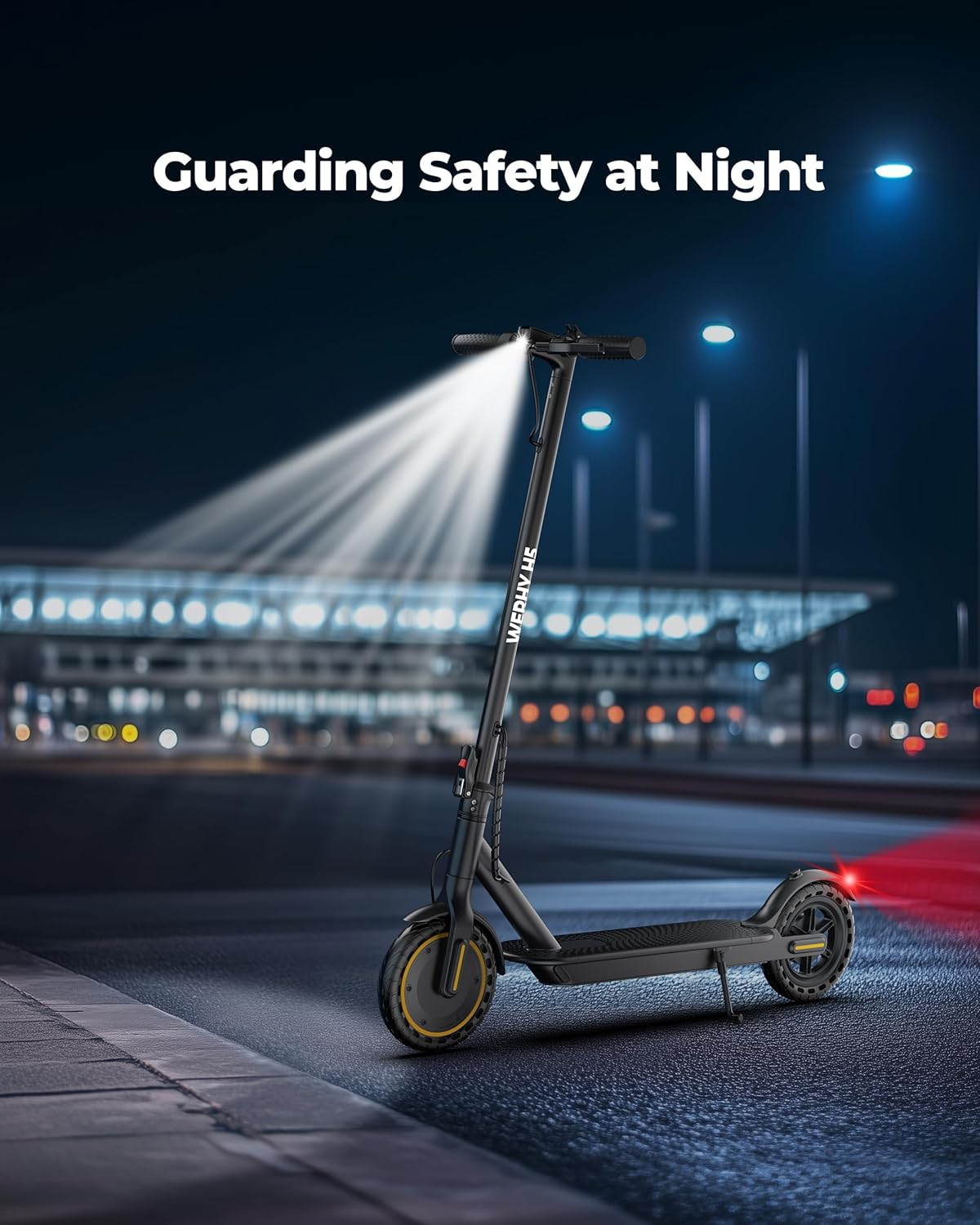 WERHY Electric Scooter, 350W/500W Motor, Top Speed 19/22 mph, Max 16/23/28Miles Ranges, Foldable E Scooter for Adults