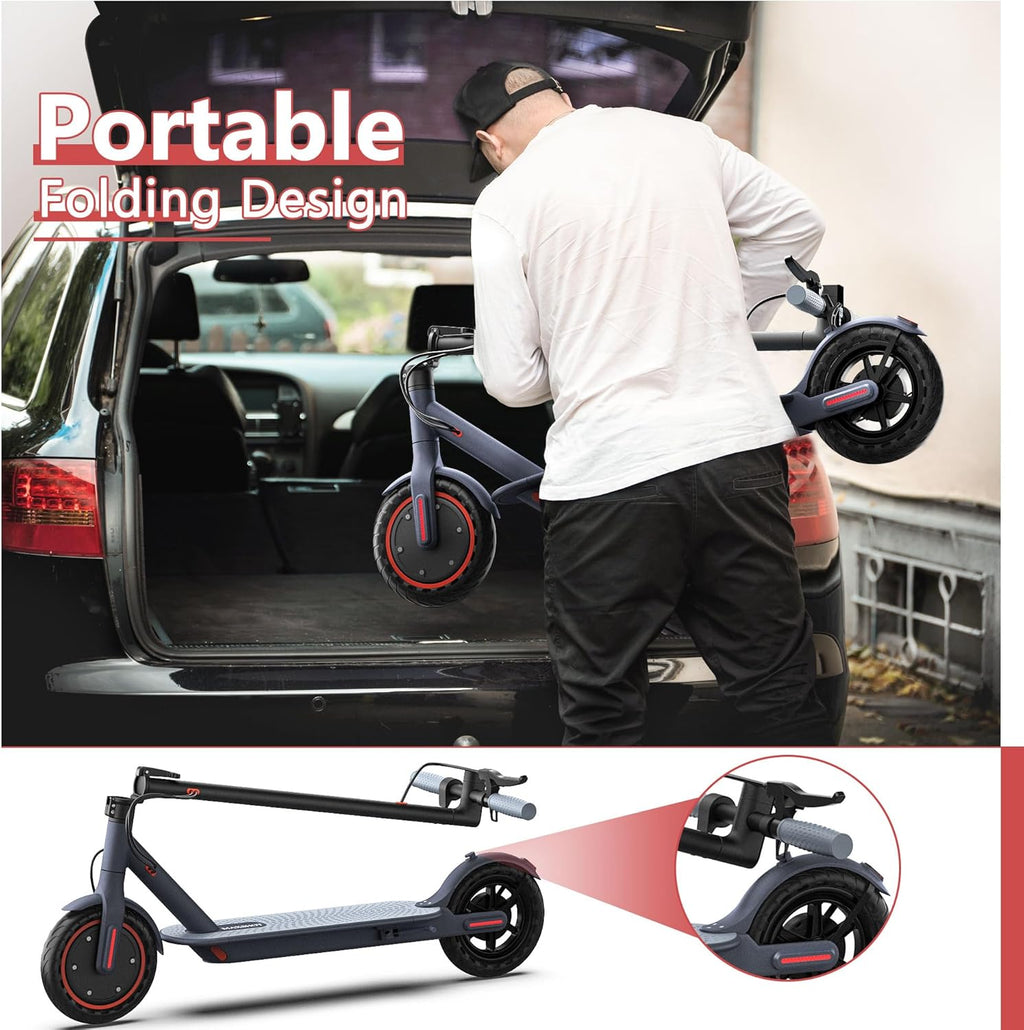 Electric Scooter for Adults, 8.5"/10" Tires, 19/22Mph, 350W/500W Motor, 21-28 Miles Range, Folding E-Scooter with Dual Suspension,APP(V1/SPRO/MAX/PRO)