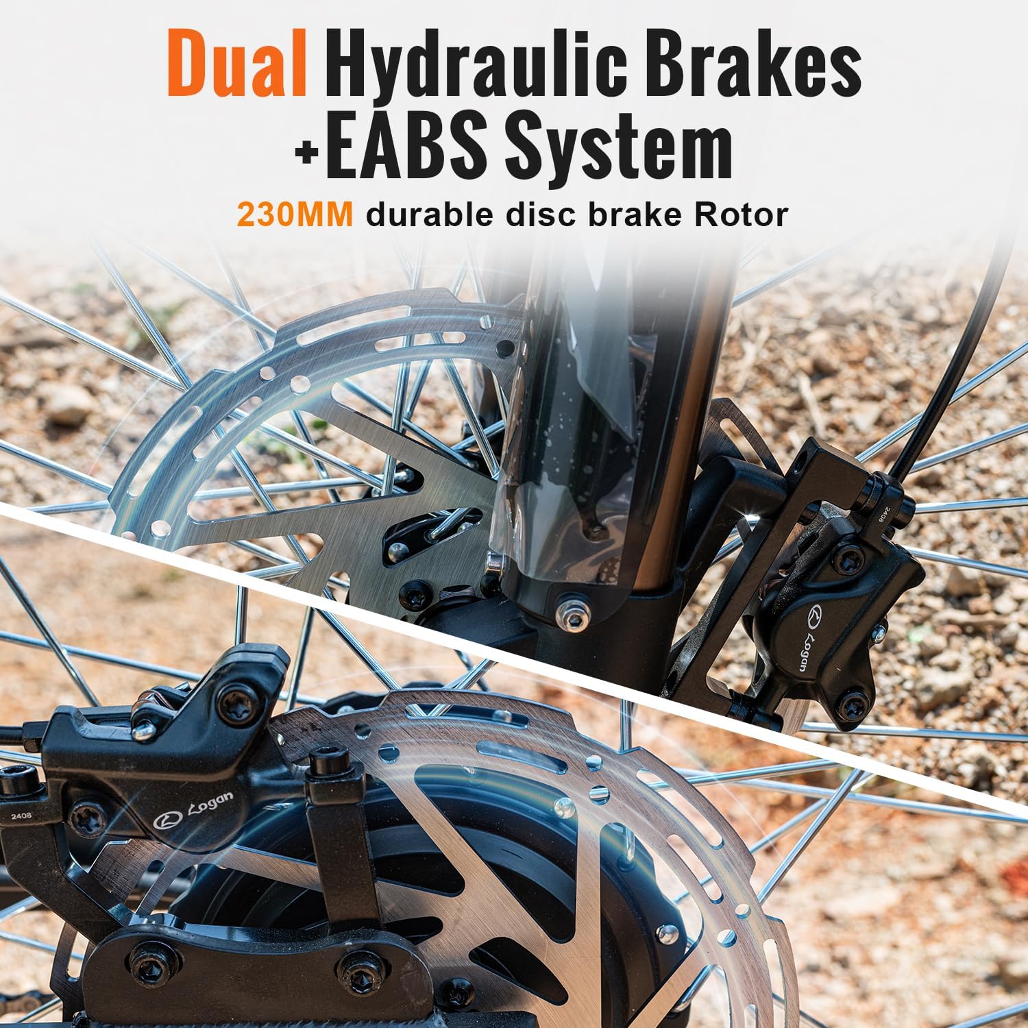 Upgraded Winter Ebike for Adults, 50MPH 60V 3000W / 37MPH 48V 2400W Eectric Dirt Bike, 36.4AH Dual Battery Dirtbike Up to 85 Miles, 25" Motorcycle Tire, UL2849 All Terrain E Bike Full Suspension